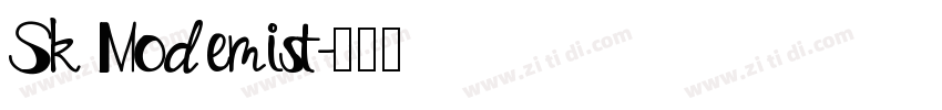 Sk Modemist字体转换